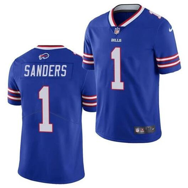 Men's Buffalo Bills #1 Emmanuel Sanders Blue Vapor Untouchable Limited Stitched Jersey - Click Image to Close